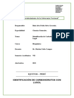 Identificación Carbohidratos Lugol