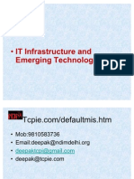 M IT Infrastructure And: Emerging Technologies