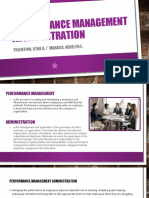 Performance Management Administration