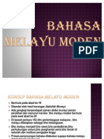 Bahasa Melayu Moden