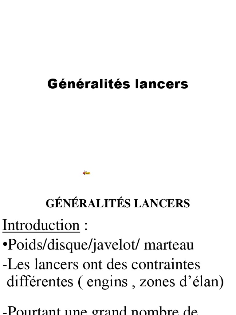 Techniques des lancers en athlétisme | PDF | Athlétisme | Pied