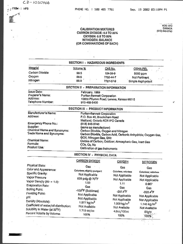 MSDSCD105070DCalSlope Gas PDF