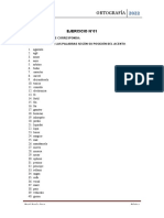Ejercicios de Orotgrafía 2022 PDF