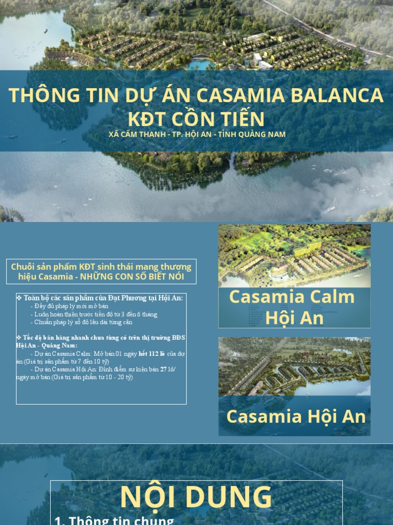 TT Casamia Balanca Cồn Tiến | PDF