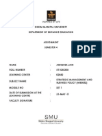 MB0052 - Strategic Management and Business Policy - Set 1