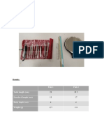 School lab materials and fish measurements