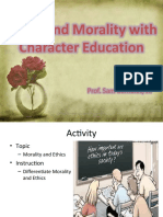 Ethics and Morality With Character Education