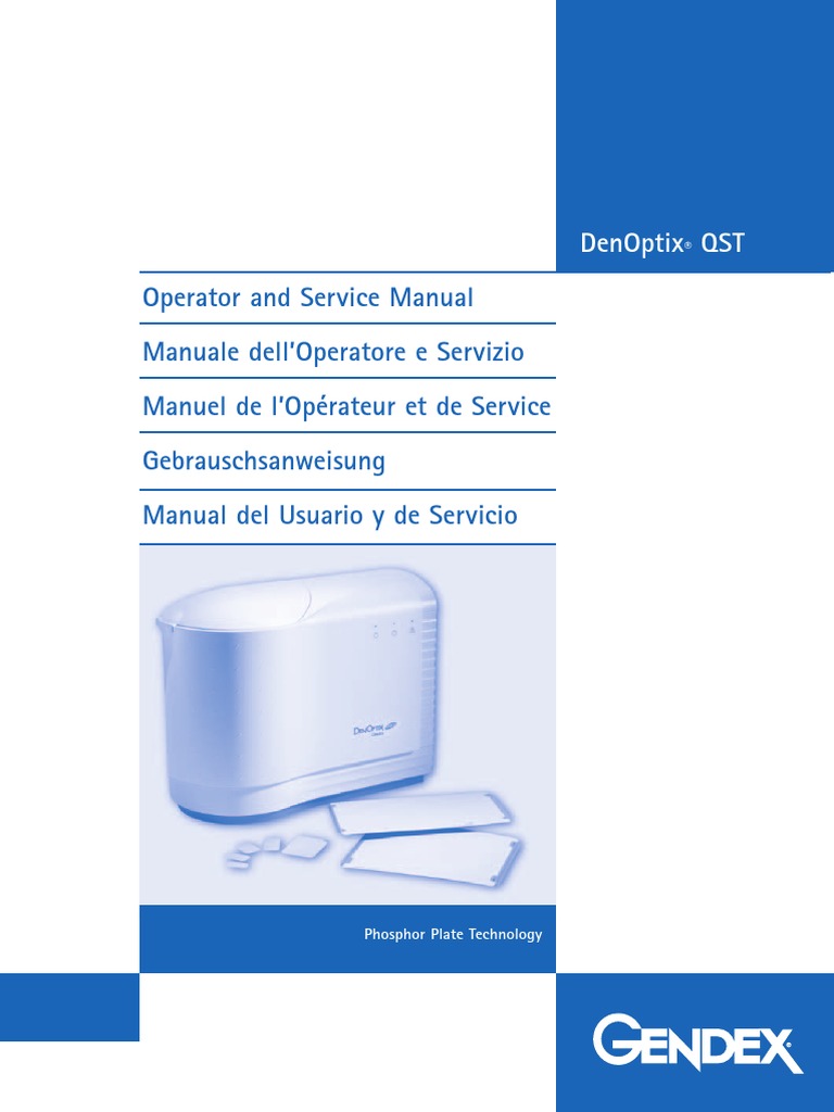 Gendex DenOptix QST Image System - User and Service Manual | PDF ...