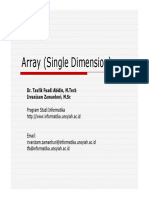 Array Satu Dimensi