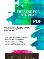 theatre for the deaf