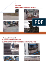 Manufacturing and Construction of Concrete Masonry Block Walls