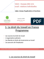 LRH 22 23 - DRS 1O1 - 1 - Le droit du travail en France 1Ã¨re partie