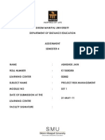 Download PM0016 - Project Risk Management - Set 1 by Abhishek Jain SN61476634 doc pdf