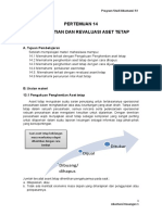 Pert. 14. PENGHENTIAN DAN REVALUASI ASET TETAP