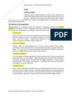 Essential Notes The Population Problem 1