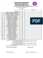 DAFTAR NILAI PRAMUKA X-O New