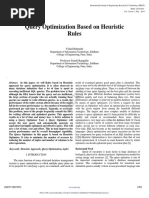 Query Optimization Based On Heuristic Rules IJERTV3IS070992