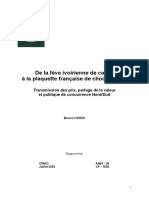 De La Feve Ivoirienne de Cacao À La Plaquette Francaise de Chocolat Noir