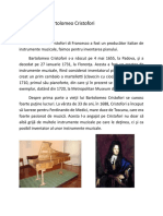 Proiect Muzica Bartolomeo Cristofori