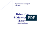 Car & Motorcycle Theory Test Question Bank