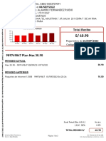 Recibo detalle plan Max 30.90