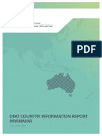 Dfat Country Information Report Myanmar: 11 November 2022