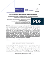 USO DE ADITIVOS ALIMENTARES PARA PEIXES ORNAMENTAIS