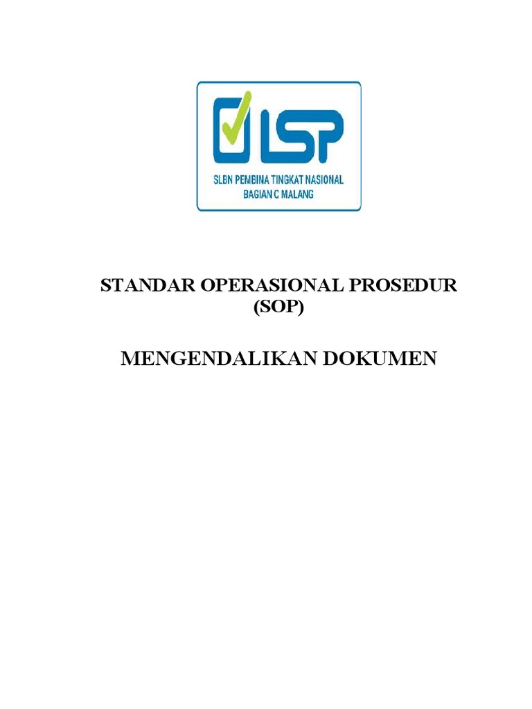 SOP Mengendalikan Dokumen | PDF