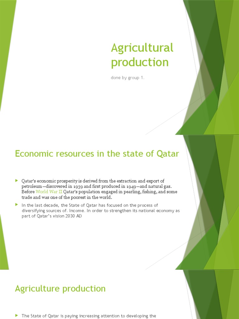 Agricultural Production PDF Agriculture Economies
