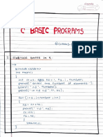 C Basic Programs
