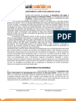 Termo de assentimento para pesquisa com crianças