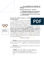 Sala Superior Del Tribunal De: "PRIMERO.-Esta Sala Unitaria de Primera Instancia Es