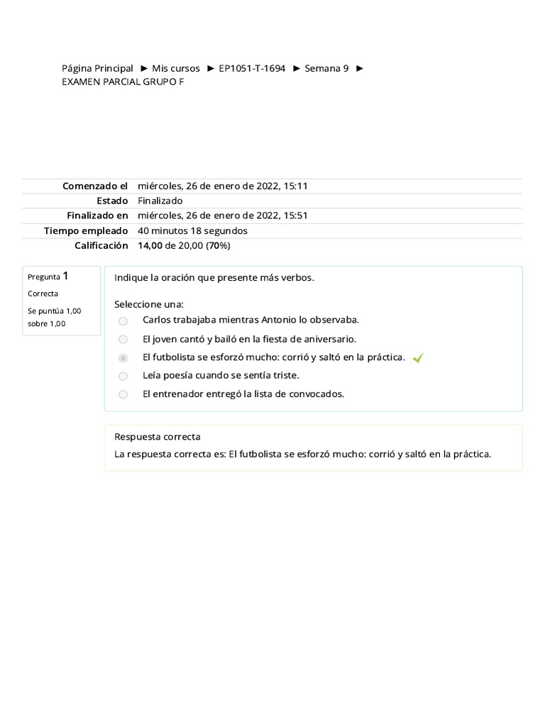 Examen de Lenguaje Parcial 2022 | PDF | Lingüística | Mecánica del lenguaje
