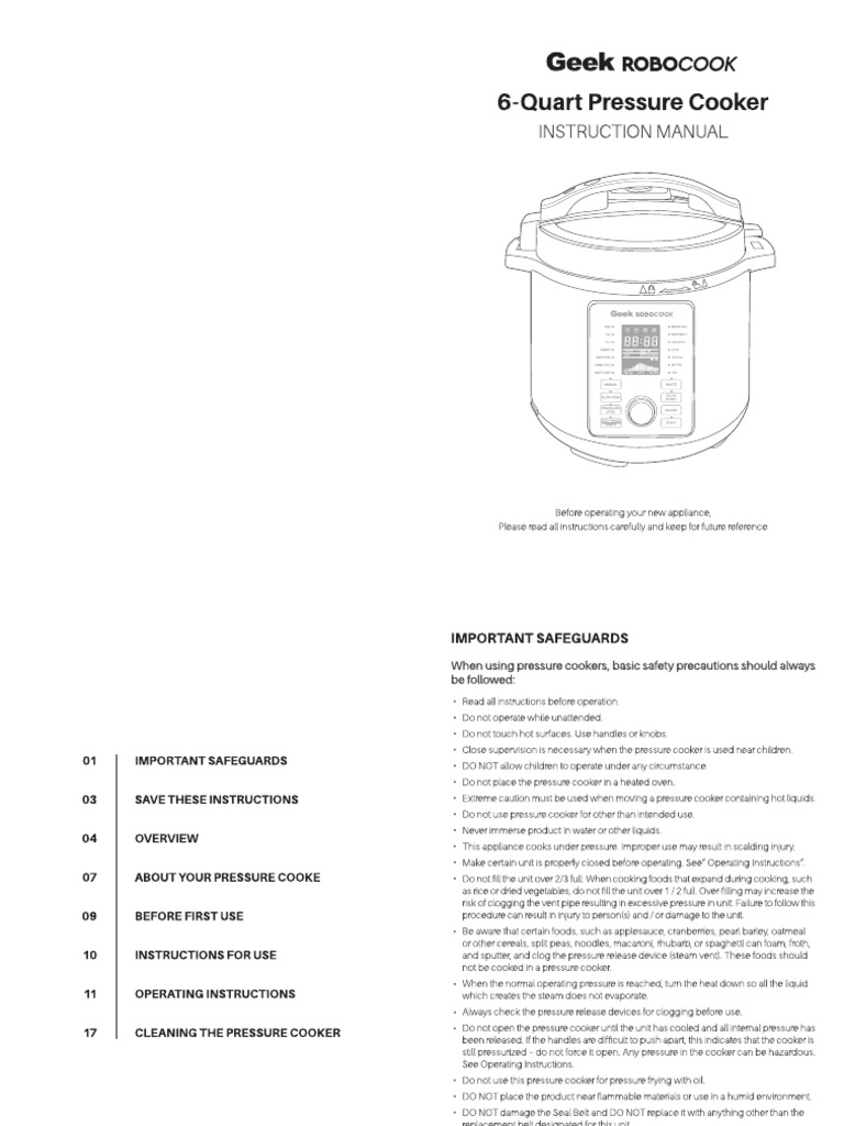 Robocook Digi Manuallo 1 | PDF