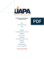 Tarea 2. Pruebas de Aptitudes