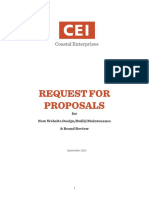CEI Website Build RFP FY22