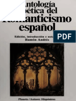 Antología Poética Del Romanticismo Español (Ramón Andrés) Planeta - Spanish - 1987