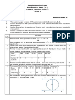 10 Maths Basic Sample Paper Term 2