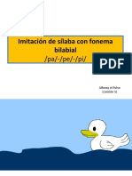 Imitación de Sílaba Con Fonema Bilabial