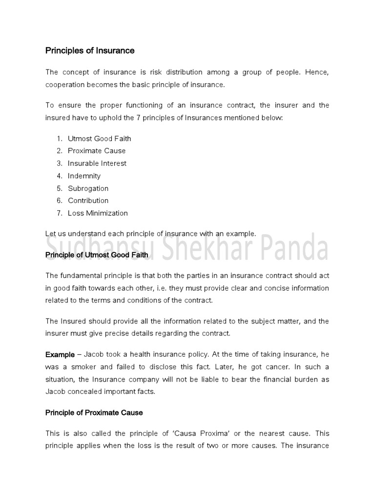 Types Of Insurance Pdf