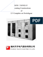 MNS(MNS2.0) Operating Instructions for LV Complete set Switchgear