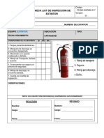 FR-MK-SSOMA-017 Check List de Inspección de Extintor