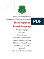 French Term Paper
