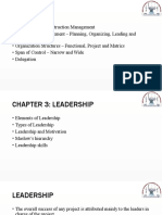 Introduction to Construction Management Leadership