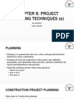 Lecture 5a Project Planning Techniques