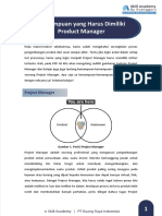 Kemampuan Yang Harus Dimiliki Product Manager