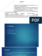 Basics of Sensors Transducers