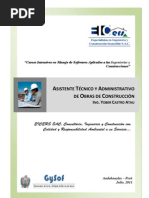 Download Asistente Tcnico de Obra de Construccin CURSO Parte02 by ING YOBER CASTRO ATAU SN61481174 doc pdf