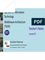 BIT University of Colombo - Middleware Architecture Lesson 1