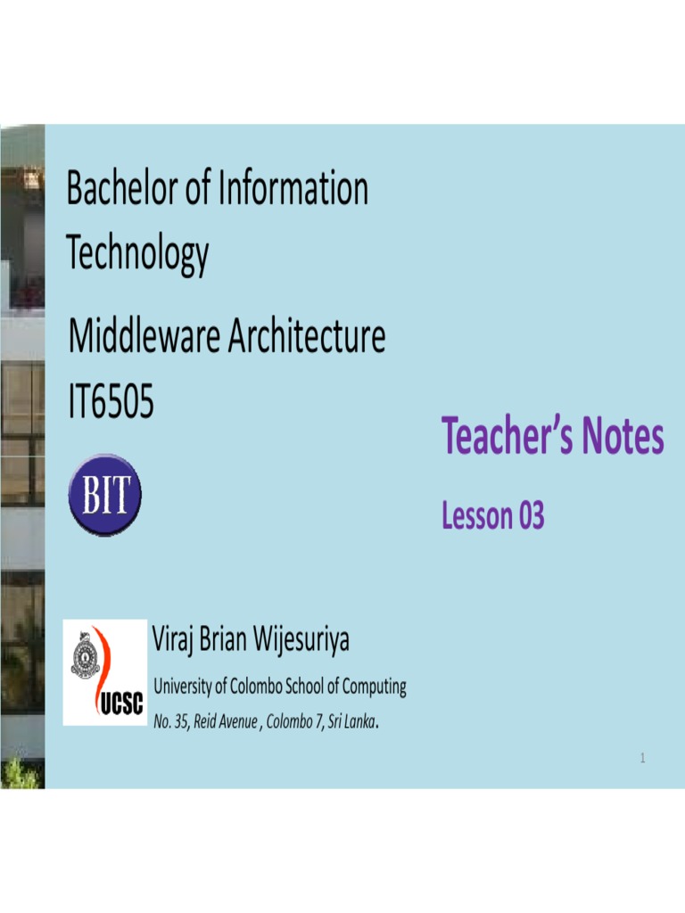 IT Architecture and Middleware Overview | PDF | Application Software ...